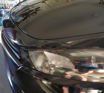 707MOTORING Smoked Tape-On Bug Shield Hood Protector For Ford Fusion 2013-2015