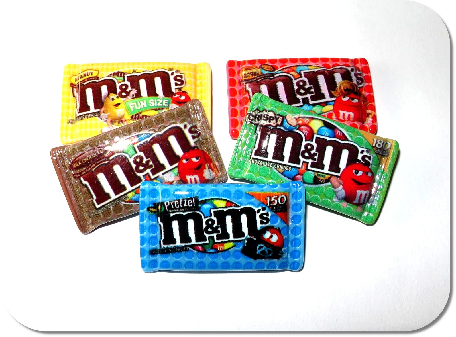 Miniatur Schokolade, Tüte mit "m&m", Neu