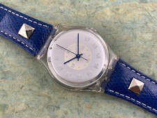 Swatch Originals Brand New GK178 Ciel NOS Leather Box/Paper/Tag 1994 RARE 