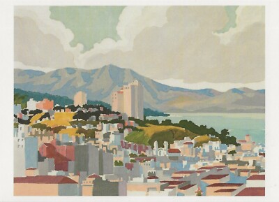Postcard Harold John Brothers ''Russian Hill, San Francisco'' c1945 FAMSF MINT