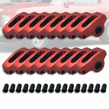 1.6 Ratio 7/16" Anodized Aluminum Roller Rocker Arms Fit Chevy SBC 283 350 400