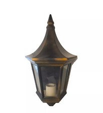 Applique Da Parete Per Esterno Giardino Lanterna In Alluminio E Vetro 1 Luce E27