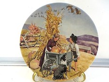 "THANKSGIVING" COLLECTOR PLATE - AMERICANA HOLIDAYS COLLECTION