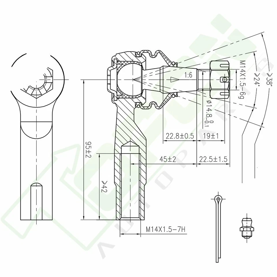 12x Front Rear Sway Bars Ball Joints Tie Rods For 2001 2002-2004 Nissan Xterra Foto 4 de 4