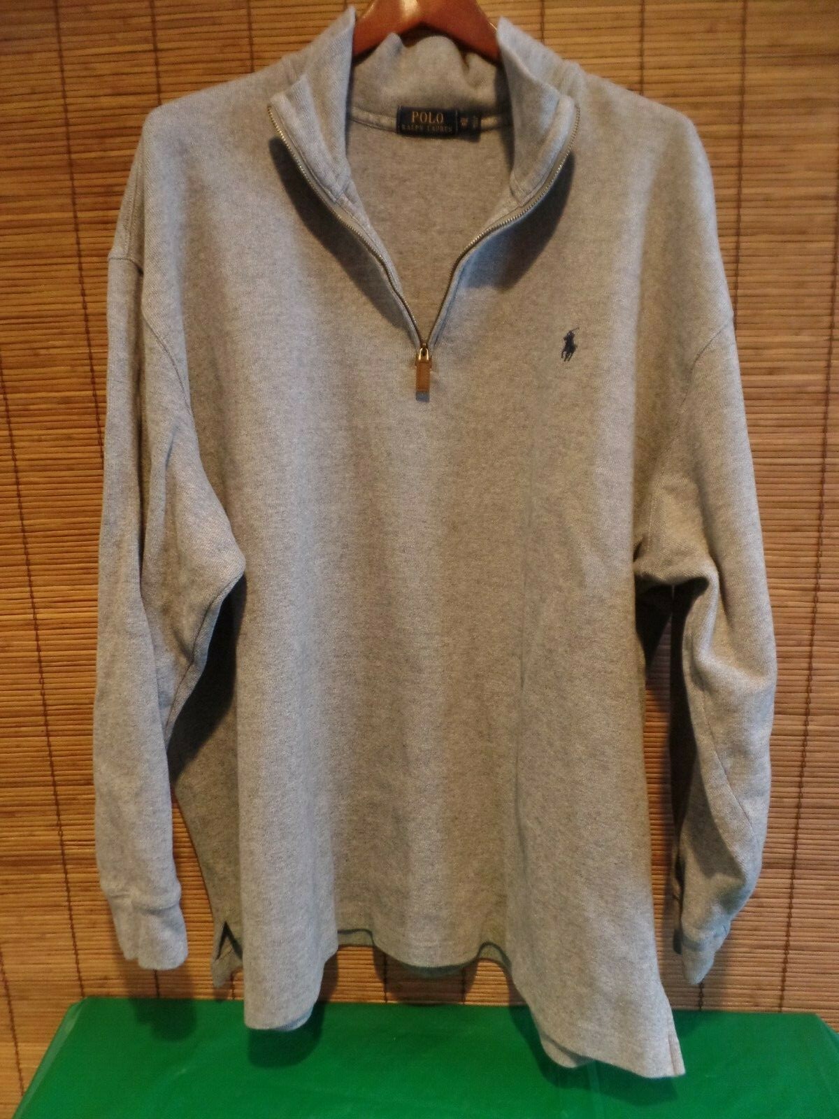 POLO by RALPH LAUREN 1/4 Zip Sweater Sweatshirt Pullover  men's 3XB big image 3