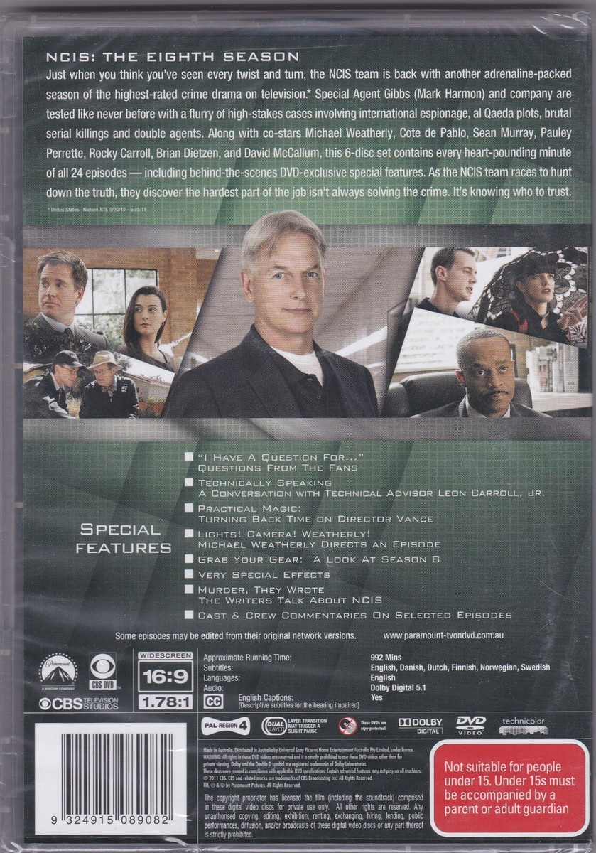 Ncis : Season 8 (Box Set, DVD, 2010) for sale online | eBay