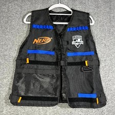 Nerf N-Strike Elite Tactical Black Vest One Size Kids Toys Black Blue Orange