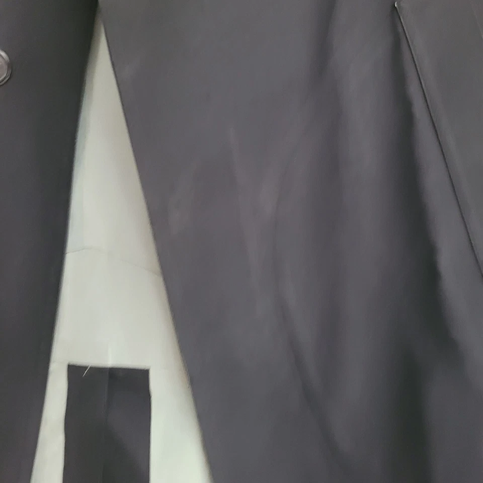 Jack Spade Macintosh Cotton Rubber Proofed Rain Blazer Trenchcoat Black 36 - Image 3 of 4