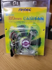 Antec Pro Series 80mm LED Double-Ball Bearing Casefan -- Brand New Sealed!