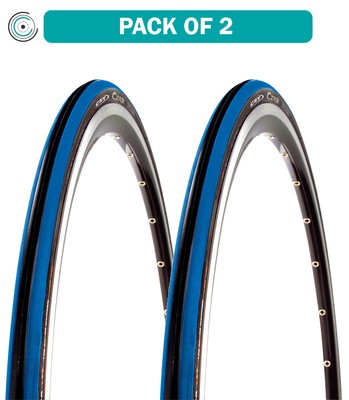 Pack of 2 CST Czar Tire 700 x 25 Clincher Wire Black/Blue Dual Compound