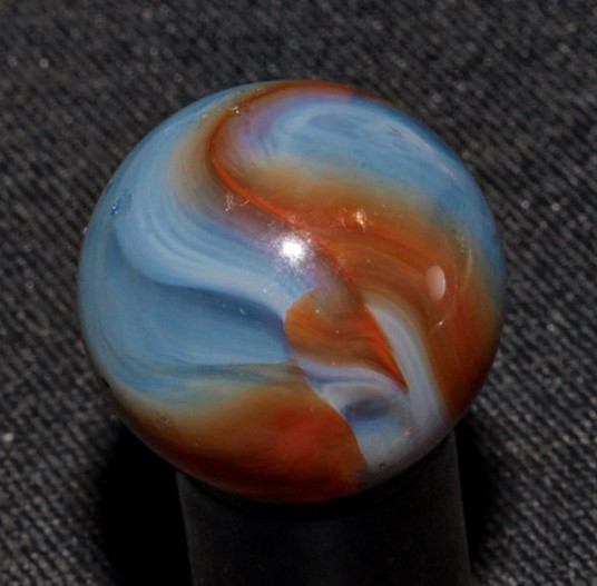 Alley Agate St. Mary’s Ghost STELLAR Pattern Near-Mint  .62" #JM9