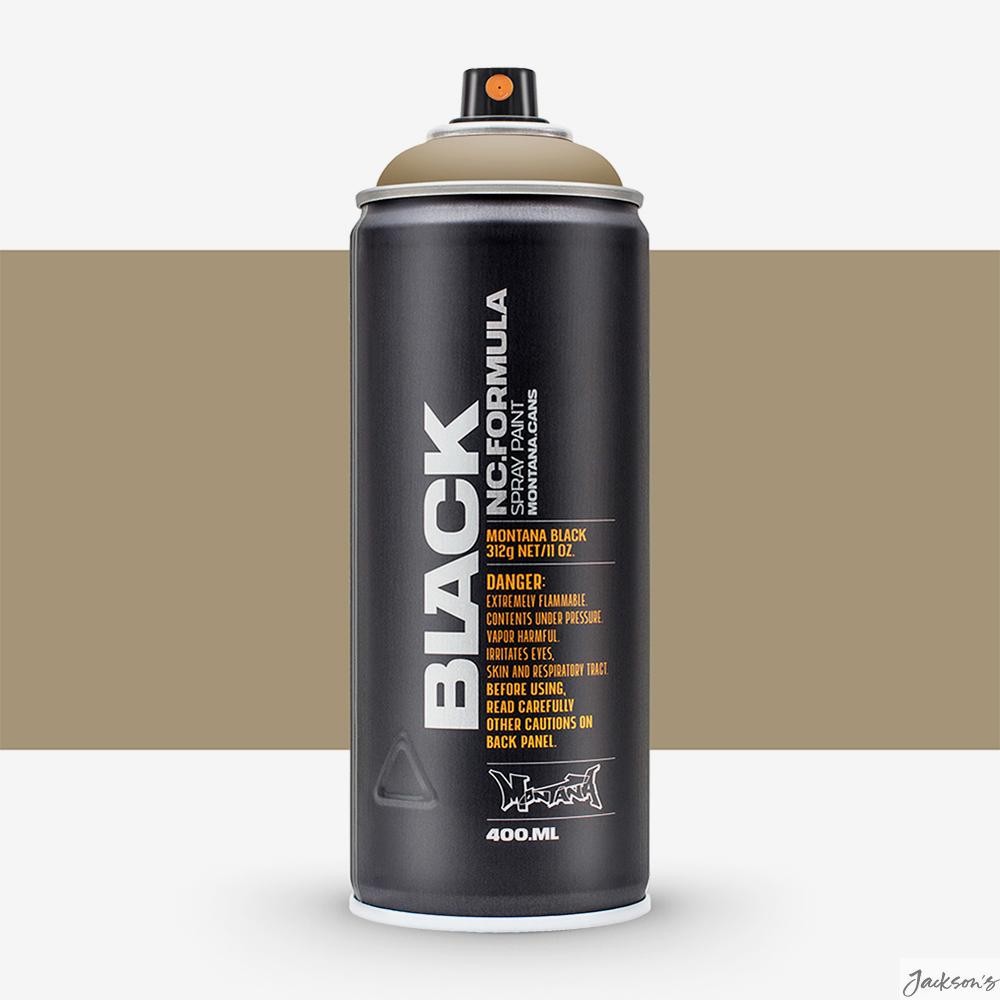 Montana Black Spray Paint 400ml Syrian Colour For Graffiti Art