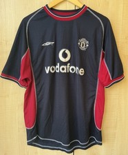 MANCHESTER UNITED 2000 2001 THIRD FOOTBALL SHIRT SOCCER JERSEY UMBRO sz L MEN