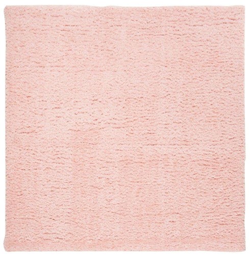 Madrid Shag Collection Area Rug - 3' Square, Blush, Solid Design, Non-Sheddin... - Picture 2 of 6