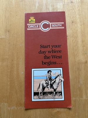 #ad #ad Vintage Best Western Circle C South Motor Inn Travel Brochure North Platte NE $9.99
