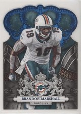 2010 Panini Crown Royale Blue 46/100 Brandon Marshall #51 fm0