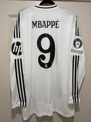 Mbappe #9 Mens 2XL Adidas Real Madrid UCL Home Fan Jersey | eBay