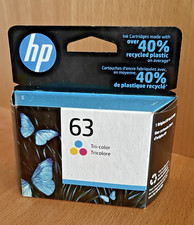 Original HP 63 Tri-Color Printer Ink Cartridge F6U61AN 140 Expired 5/2023 SEALED