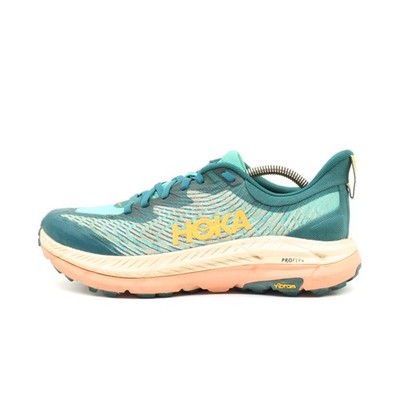 Hoka One Damen Mafate Speed 4 Laufschuhe Türkis Orange Sohle Trailrunning EU 40 