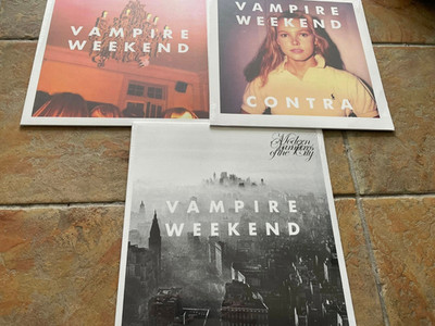 Vampire Weekend 3 x Vinyl LP Lot Contra Self Titled & Modern Vampires Of The Day