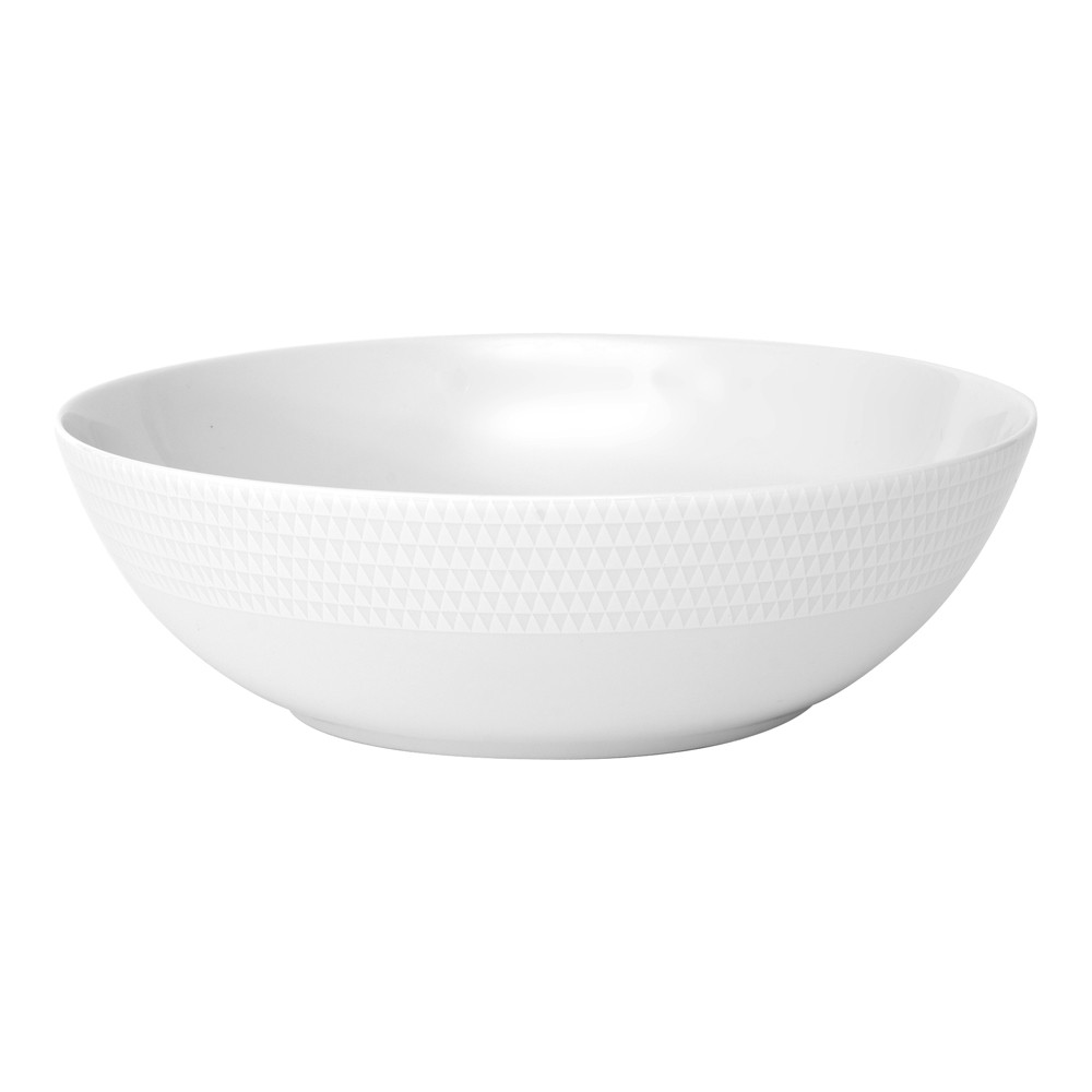 Saladier Nymphéa 25 cm Table Passion en porcelaine blanche
