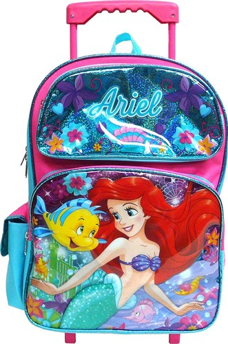 Zaino Disney Ariel 16" grande rullo con licenza NUOVO - Foto 4 di 4