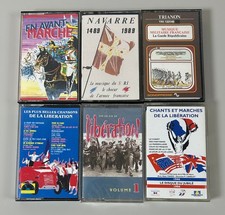LOT Musique militaire, Chants et marches, Libération, Navarre/ 6 Cassettes Audio