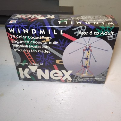 VINTAGE K'NEX Windmill 1992 Color Coded Building Set #10012 NEW Sealed Box