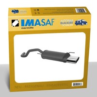 Imasaf Auspuff Sportauspuff für VW Polo (6N1) 1.4 16V/1.6 16V 74/88KW 148X76Mm