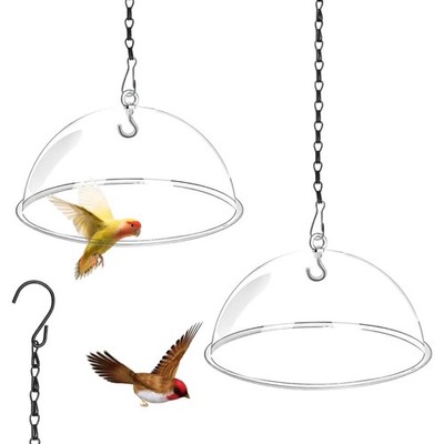 Vogelfutterstation Schutzkuppel 30cm transparent Regen Eichhörnchenschutz