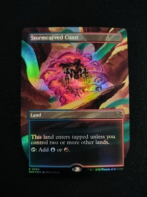 MTG Stormcarved Coast Borderless Foil 0304 Strixhaven SOS NM