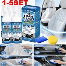 1 5x Nano Multi-Functional Foam Cleaner Pro Max,Car Interior Deep Cleaning Spray