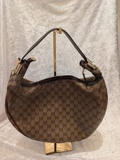 Vintage Gucci Duchess Shoulder Bag GG Monogram Canvas Leather