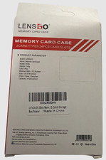 LENS GO Memory Card Case 12 SD  24 TF Slots Shockproof Storage Box