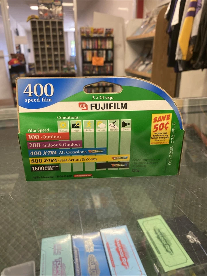 Fujifilm 5x24 Exp Superia X-TRA 400 35mm Film 4+1 Pack XTRA400 NEW Exp 2008 - Image 2 of 3