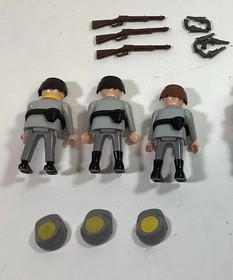 Playmobil Complete Civil War Set 7046 - 3 Rebel Confederate Soldiers - 1996