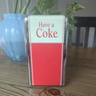 Coca Cola 'Have A Coke' Napkin Holder Dispenser Retro Style Vintage 1992 Metal