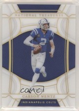 2021 Panini National Treasures Holo Gold 5/10 Carson Wentz #30 s3g
