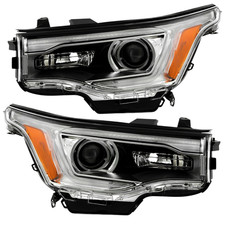 Hid Projector Headlights For 2017 2018 2019 Gmc Acadia Wled Drl Pair Leftright