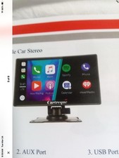 Portable Wireless Car Stereo, 7" Screen, UPGRADED Apple Carplay, Android Auto