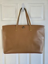 Kurt Geiger London Richmond Large Shopper Tote Rainbow Stitch Leather Tan Bag