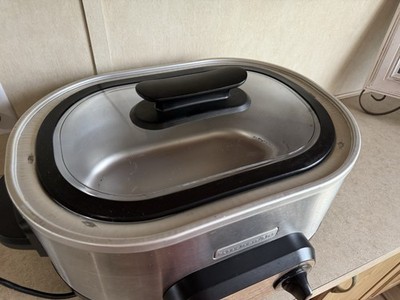 KitchenAid 7 Quart Slow Cooker Stainless Steel With Lid NO INSERT