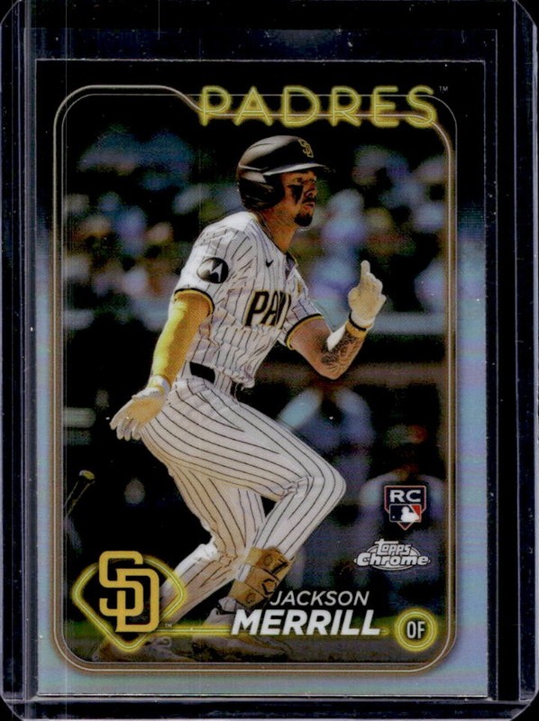 2024 Topps Chrome Jackson Merrill RC Refractor Rookie #207 Padres