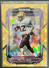 2023 Panini Prizm Draft Picks - Pat Tillman #100 Gold Ice Prizm - MINT