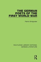 The German Poets Of The First World War Patrick Bridgwater Taschenbuch Englisch