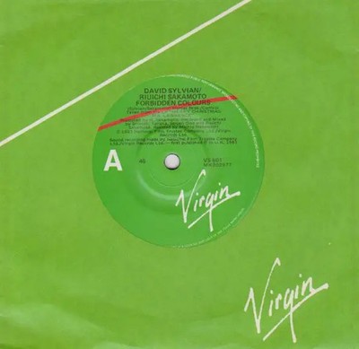Ryuichi Sakamoto & David Sylvian Forbidden Colours Vinyl Single 7inch Virgin