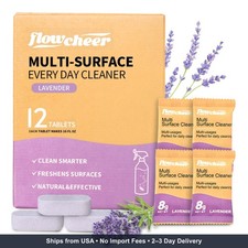 Multi Surface Cleaner Refills -12 Pack All Purpose Cleaning Refill Tablet-Makes