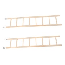 2 Pcs Pet Climbing Toys Ladder Bird Parrot Cage Plaything Chicken Coop Ramp