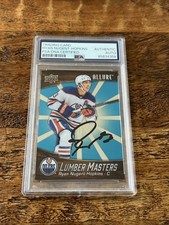 Ryan Nugent-Hopkins IP Signed UD Allure Card PSA DNA Coa Slab Autographed Oilers