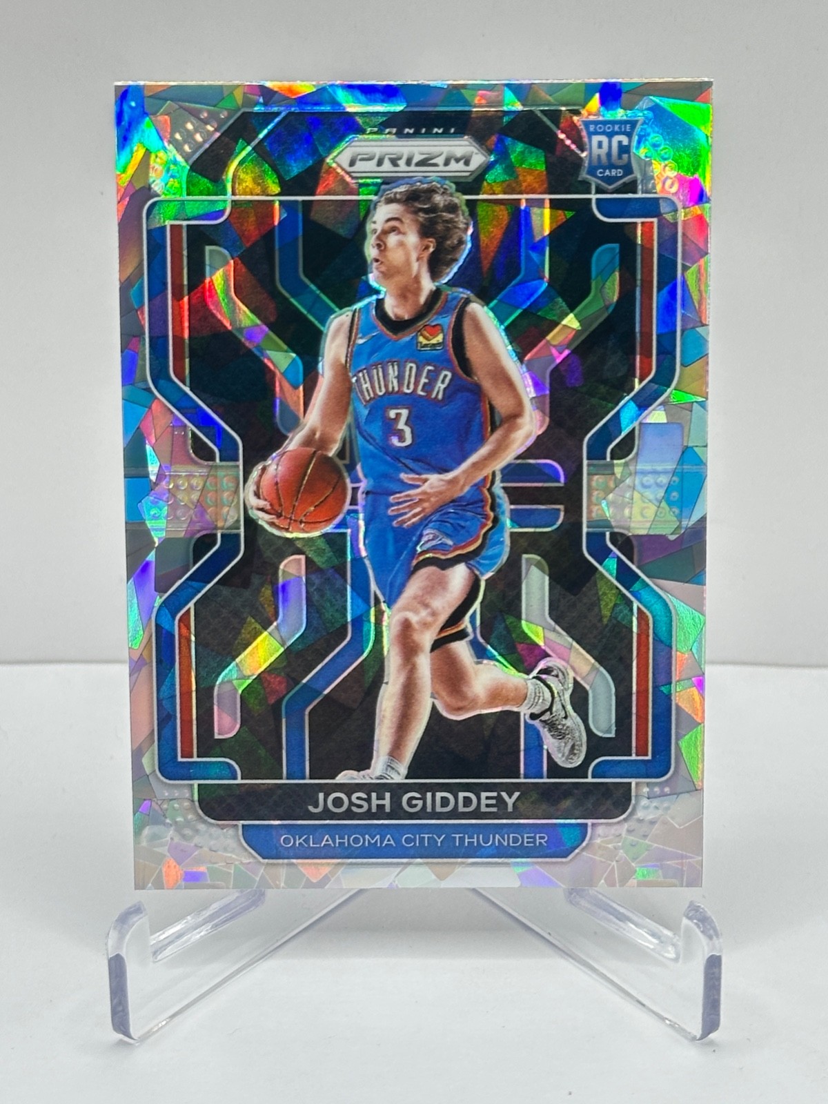 JOSH GIDDEY 2021-22 Panini Prizm Prizms Ice #301 Rookie Insert Parallel Thunder